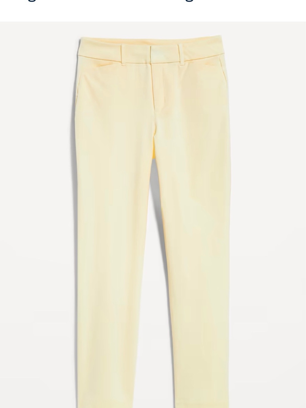 High waisted pixie Pants in Soft Buttercream